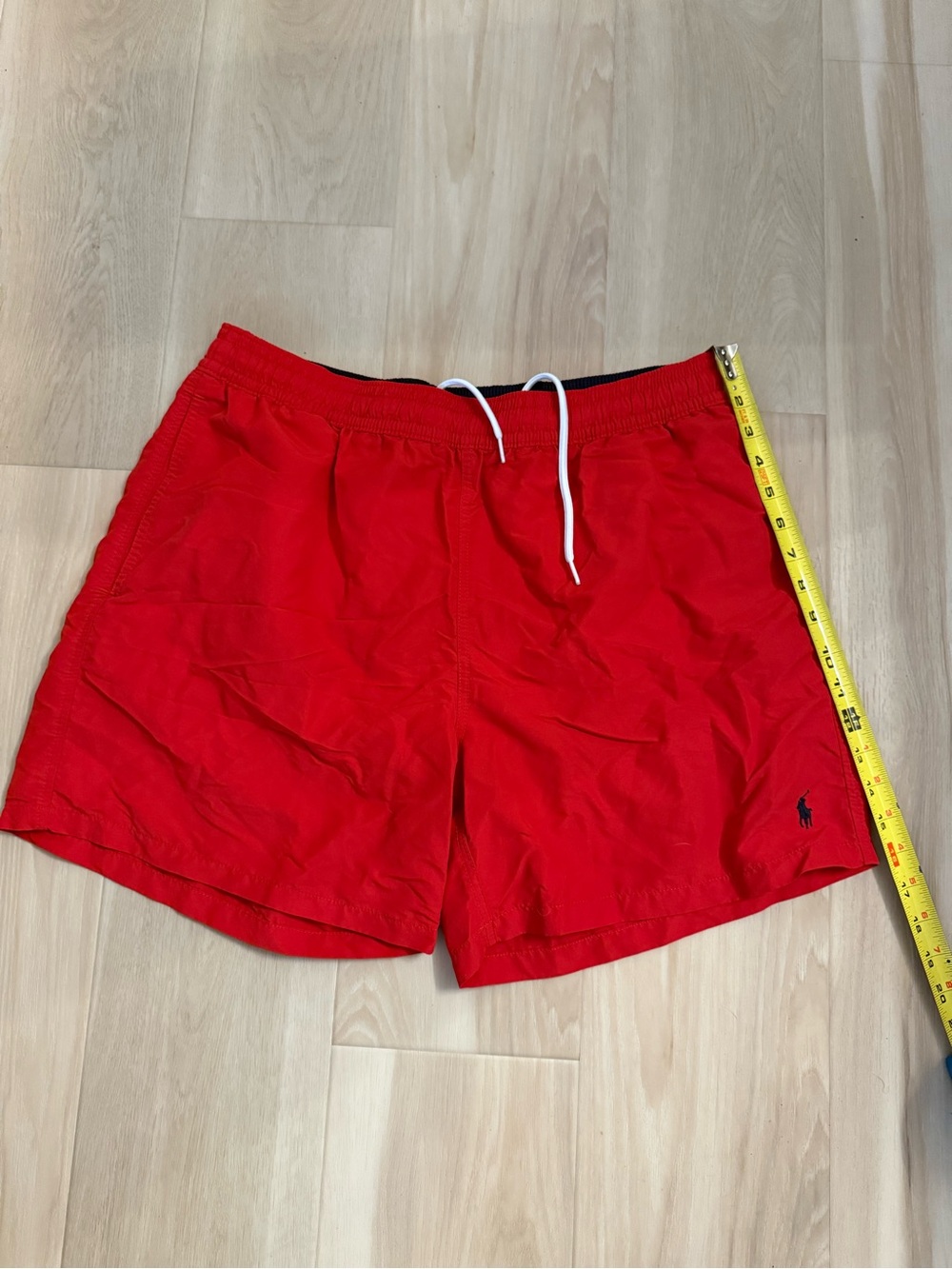 Polo by Ralph Lauren Navy Swim Shorts with Red Trim
